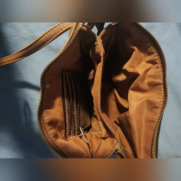 Crossbody Bag, Brown Leather Crossbody Bag - Picture 5 of 8